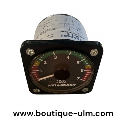 Aviasport comptes tours analogique 57 mm pour rotax 912 912S